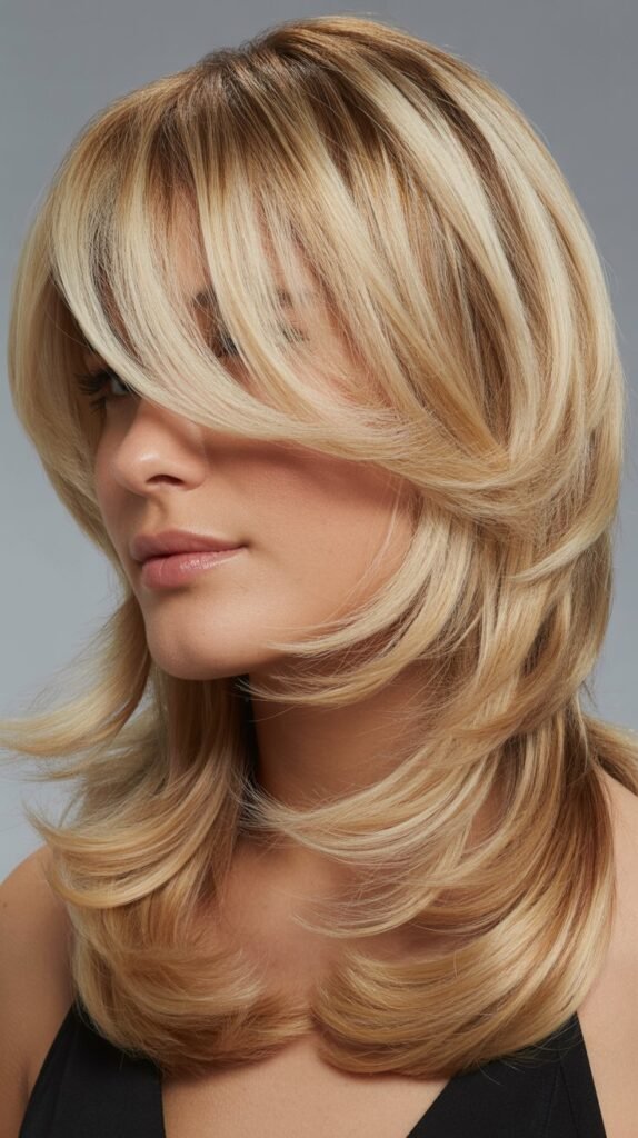 Face-Hugging Layers with Sweeping Bangs