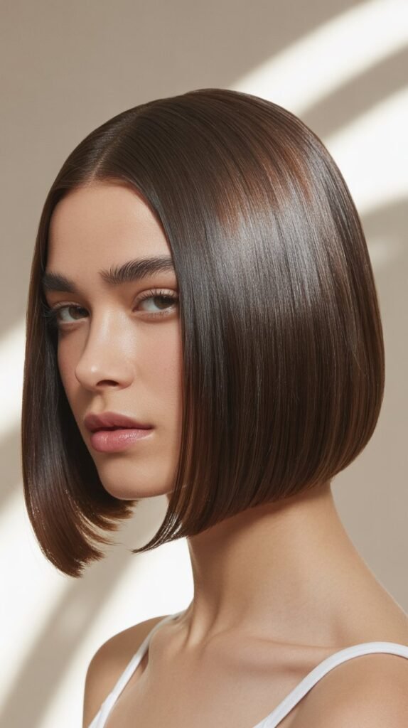 The Sleek Straight French Bob