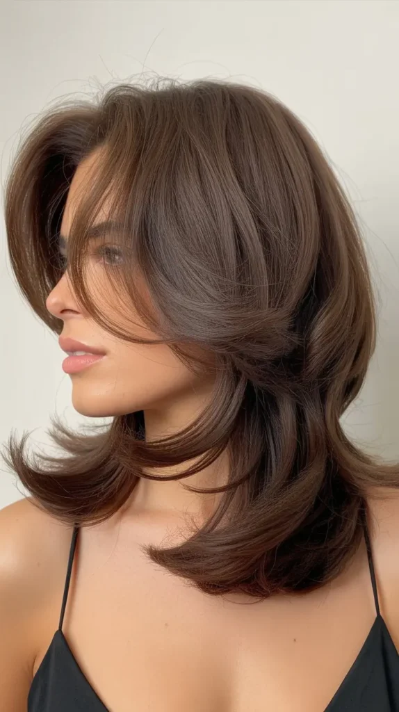 Shoulder-Length Cut With Texturized Ends Only