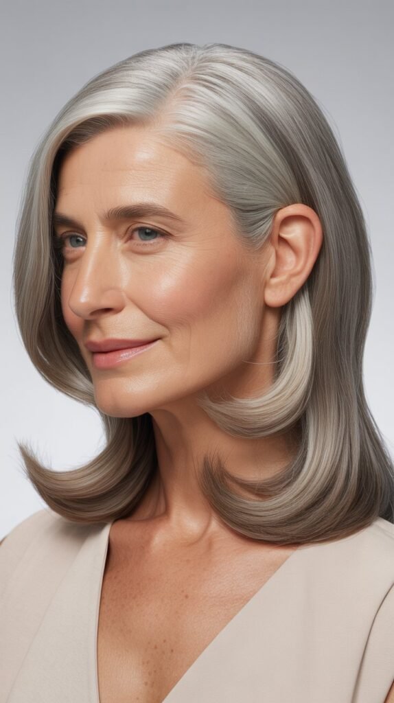 Side-Swept Style with One-Side Tuck