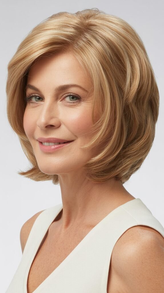 Soft Layered Bob with Gentle Volume