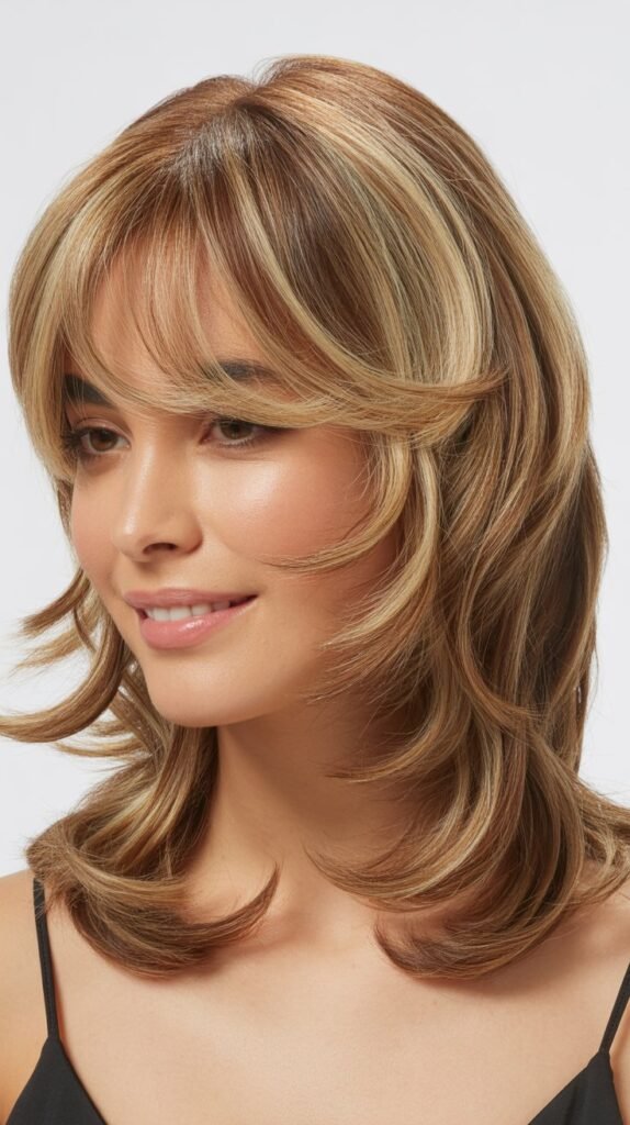 Textured Ends with Curtain Fringe