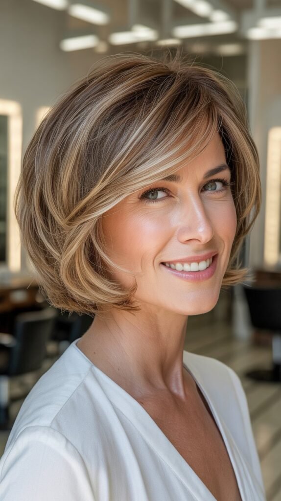 Tousled Bob with Texture Spray