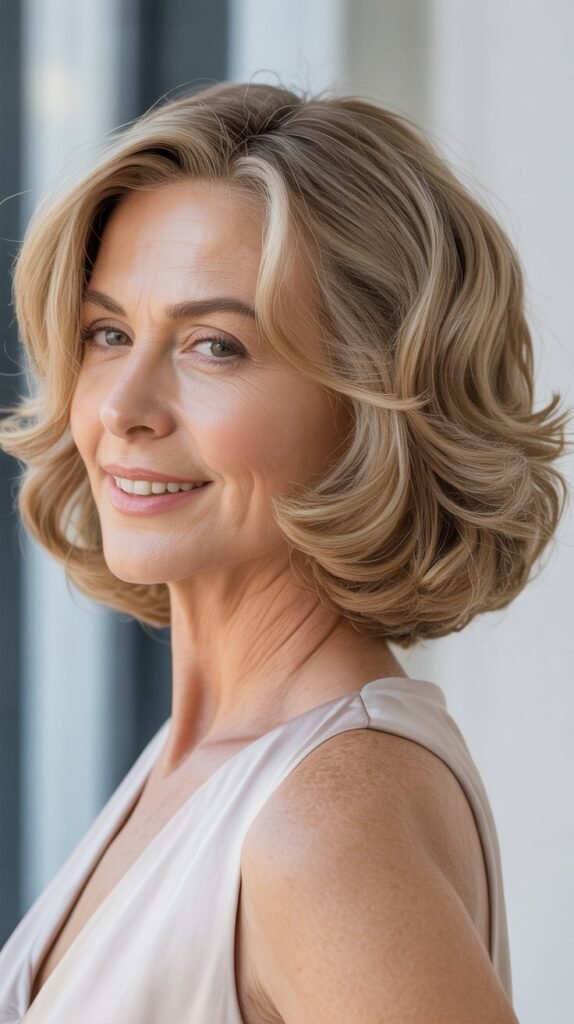 Wavy Bob with Natural Texture