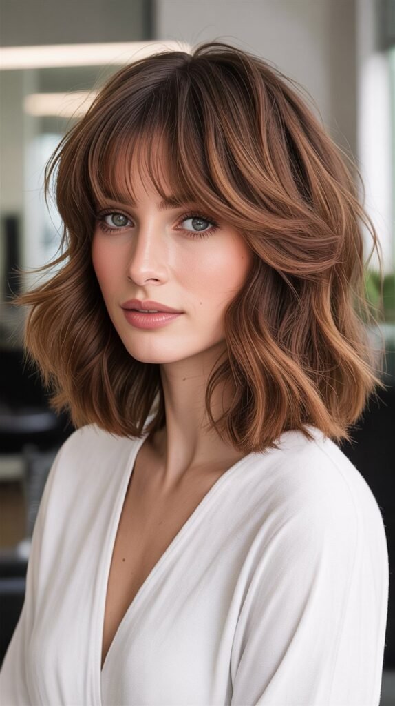 Tousled Layers with Baby Fringe