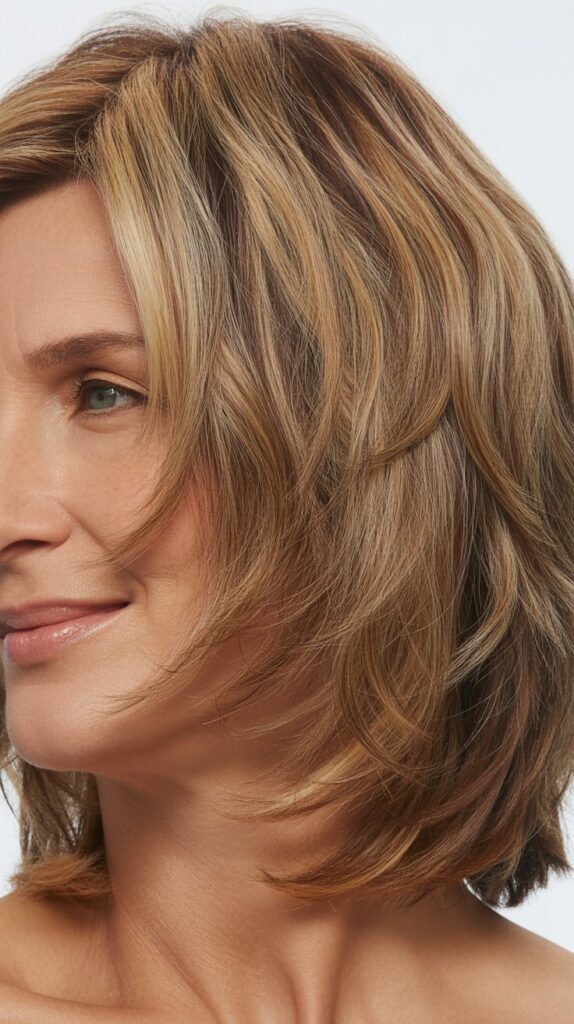 Textured Long Bob with Piece-y Ends