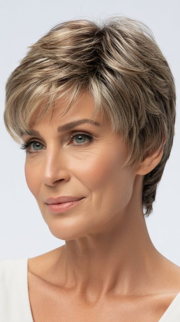 The Textured Pixie with Highlighted Tips