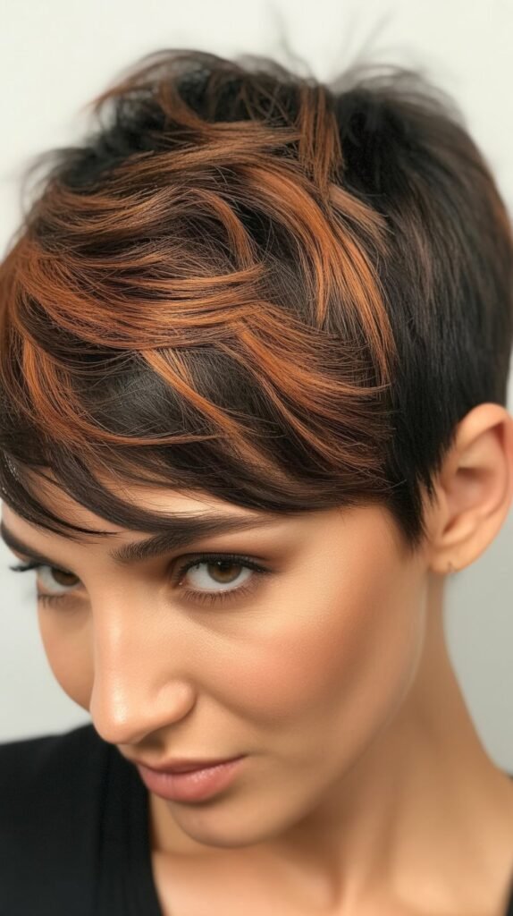 Copper Highlights on Dark Pixie