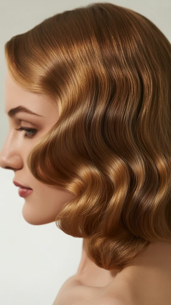 Hollywood Waves with Side Sweep