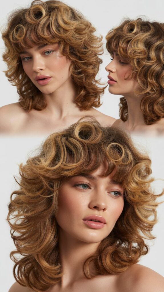 Bouncy Layers With Full Bangs