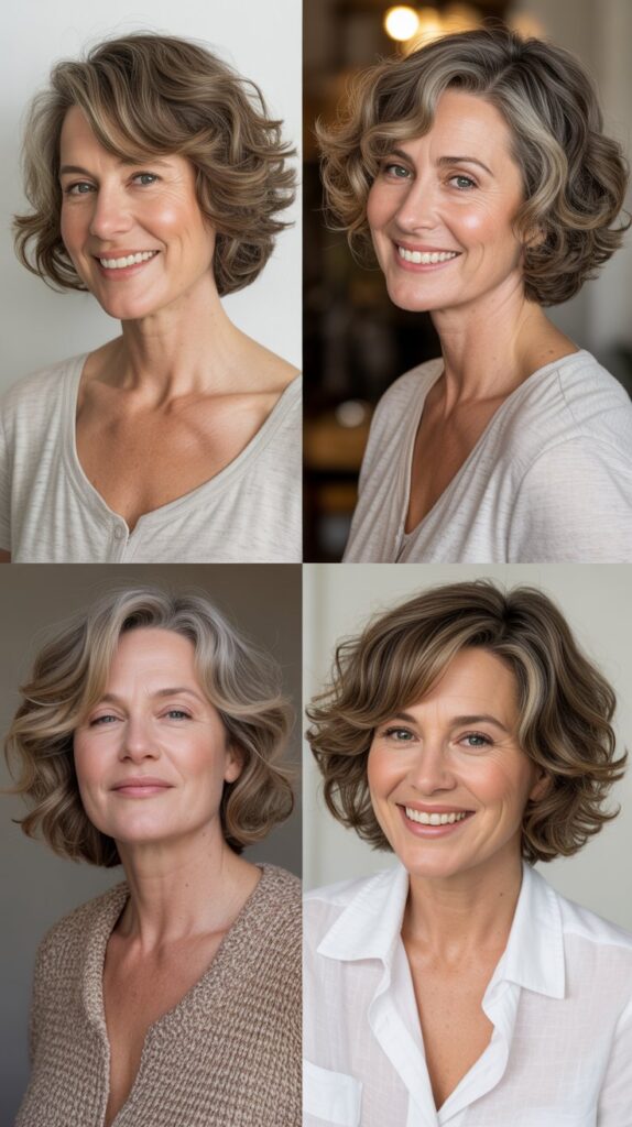  Tousled Bob with Lived-In Texture