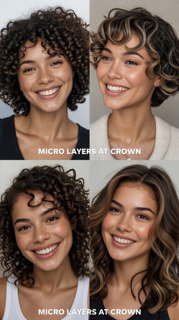50 Long Layered Haircuts to Try—Front & Back Views 18 Micro Layers at Crown