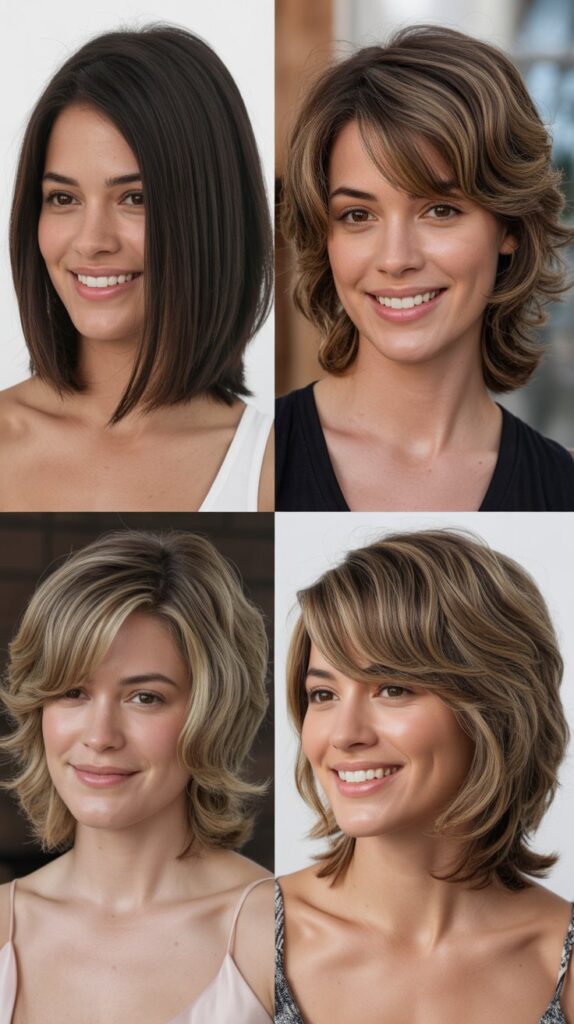  Collarbone-Length Cut with Graduated Layers