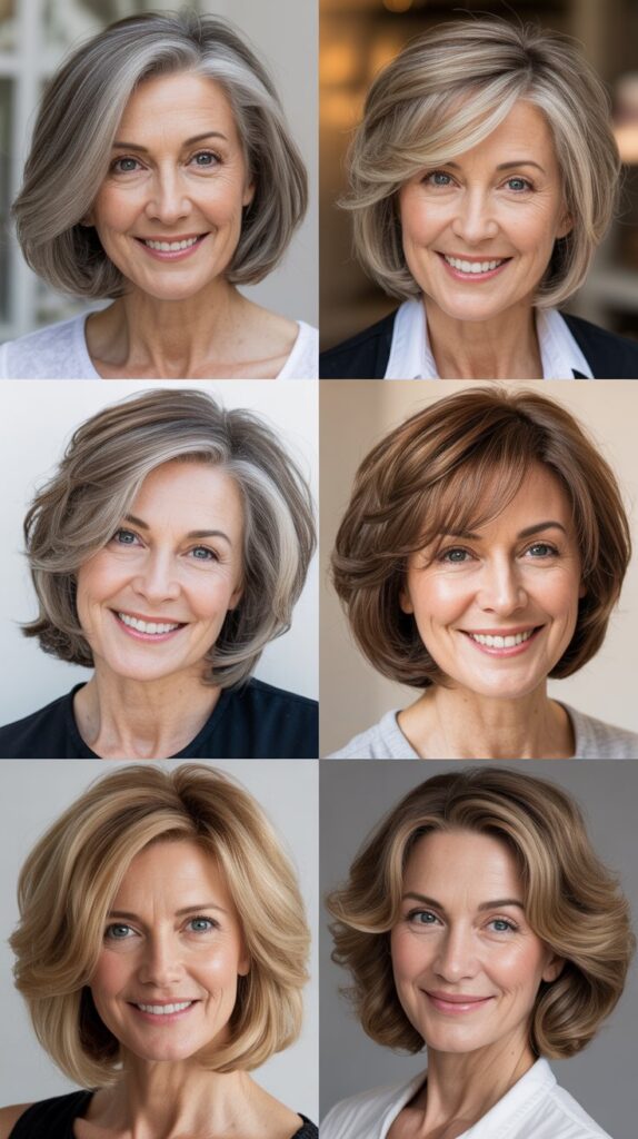 The Layered Bob for Square Face Shapes