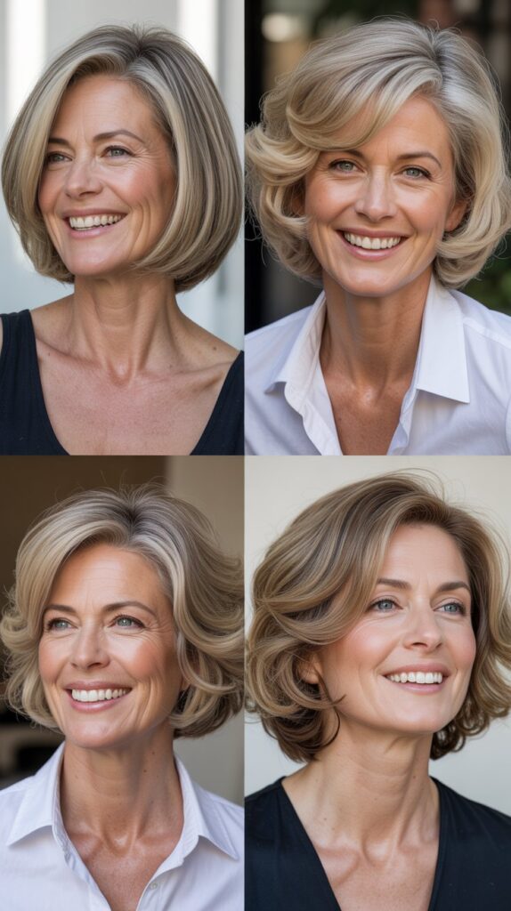 Voluminous Blown-Out Bob