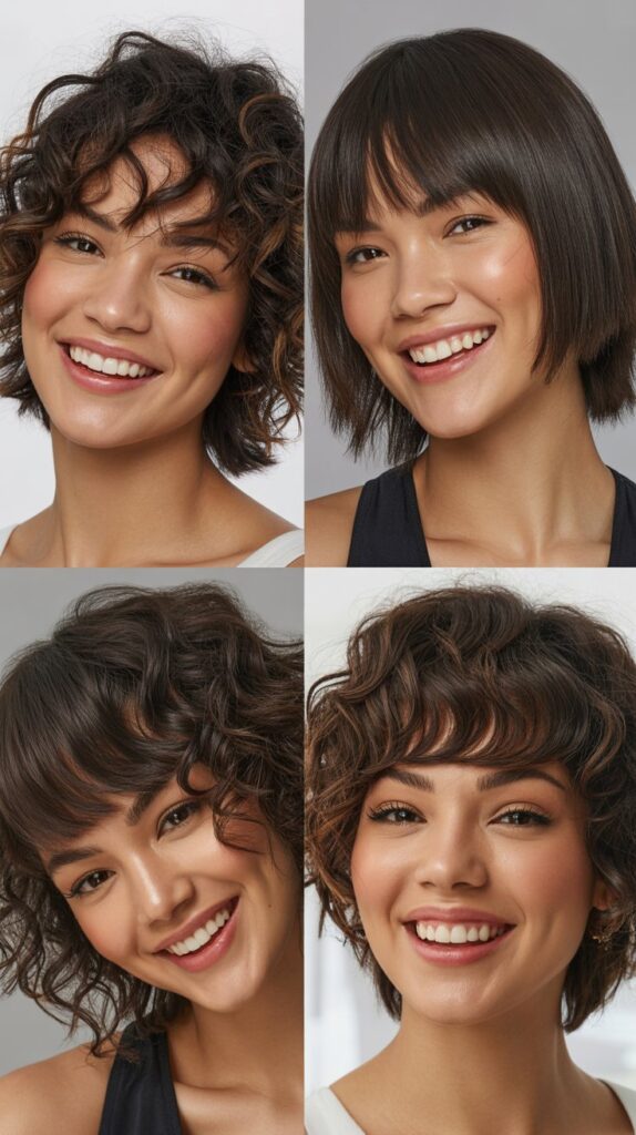 Edgy Shag with Asymmetric Bangs