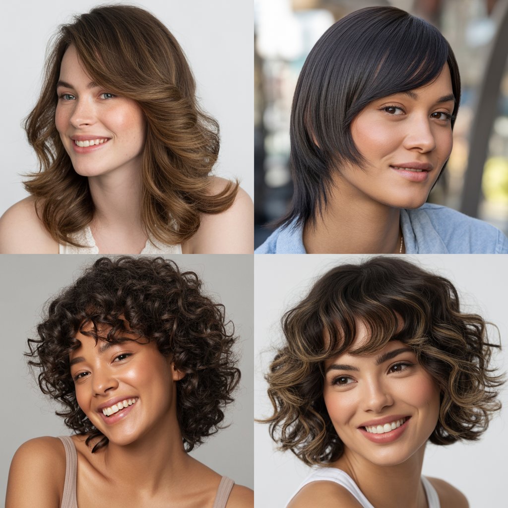 Angled Layers with Side Bangs