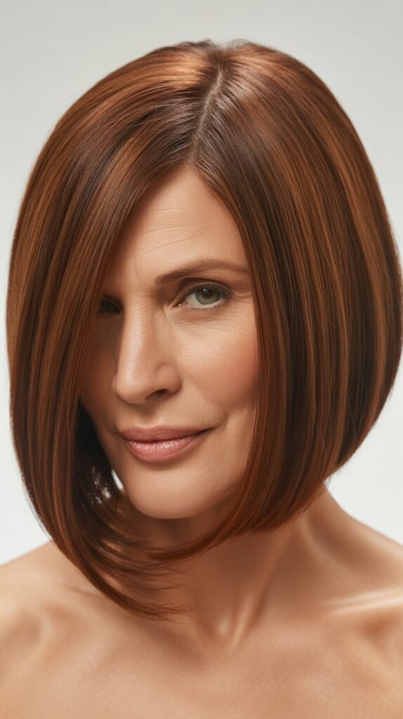 Blunt Cut with Center Part