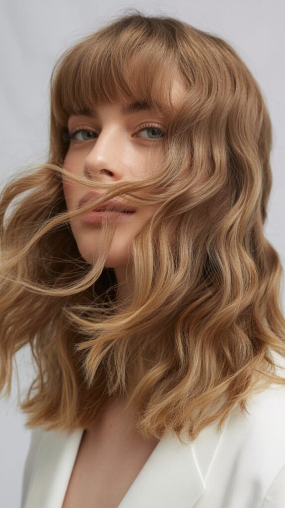 Long Fringe With Loose Waves