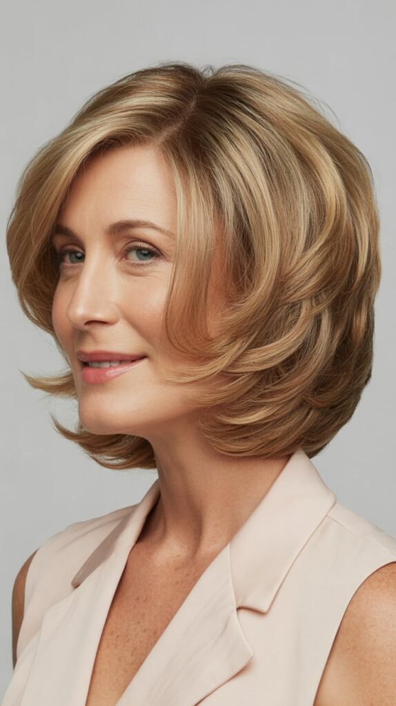 Layered Bob with Face-Framing Layers