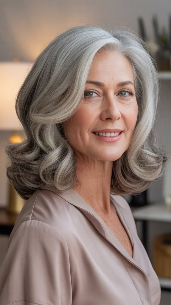 Medium-Length Hair with Gentle Waves
