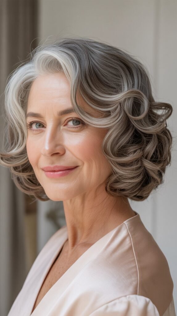  Wavy Bob with Soft Curls