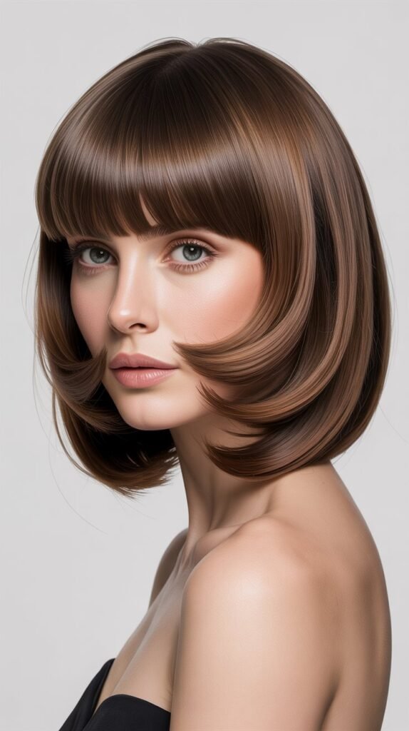 Graduated Bob with Heavy Fringe