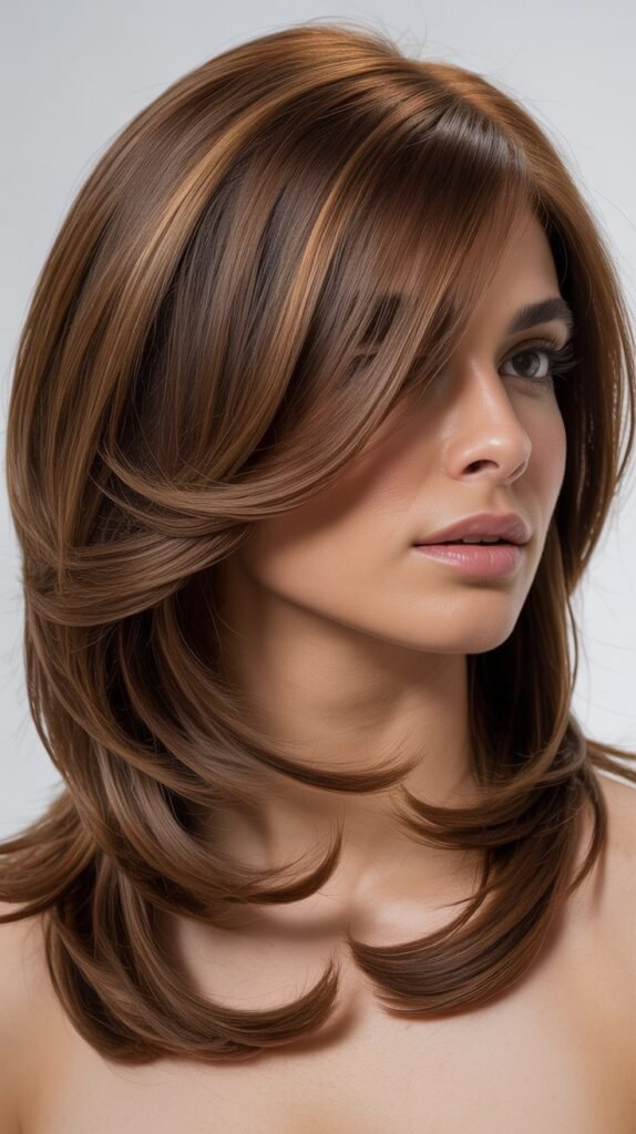 Side-Swept Layered Style
