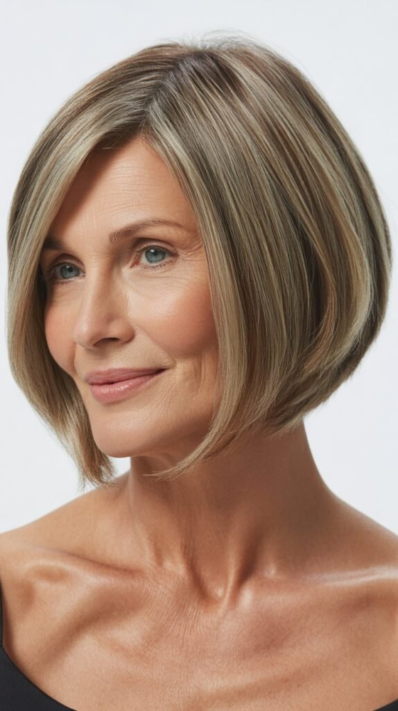 Angled Bob with Subtle Layers