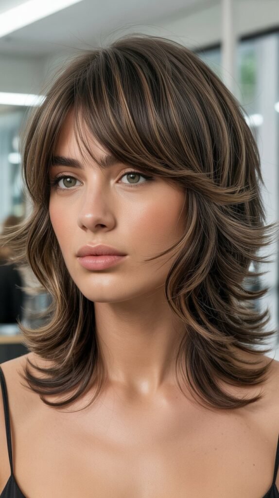 Medium Shag with Curtain Fringe