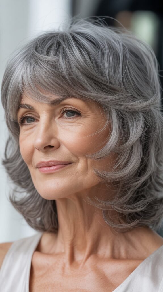 Textured Shag with Bangs