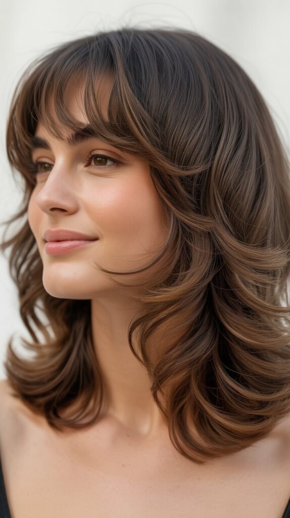 Layered Shag with Micro Bangs