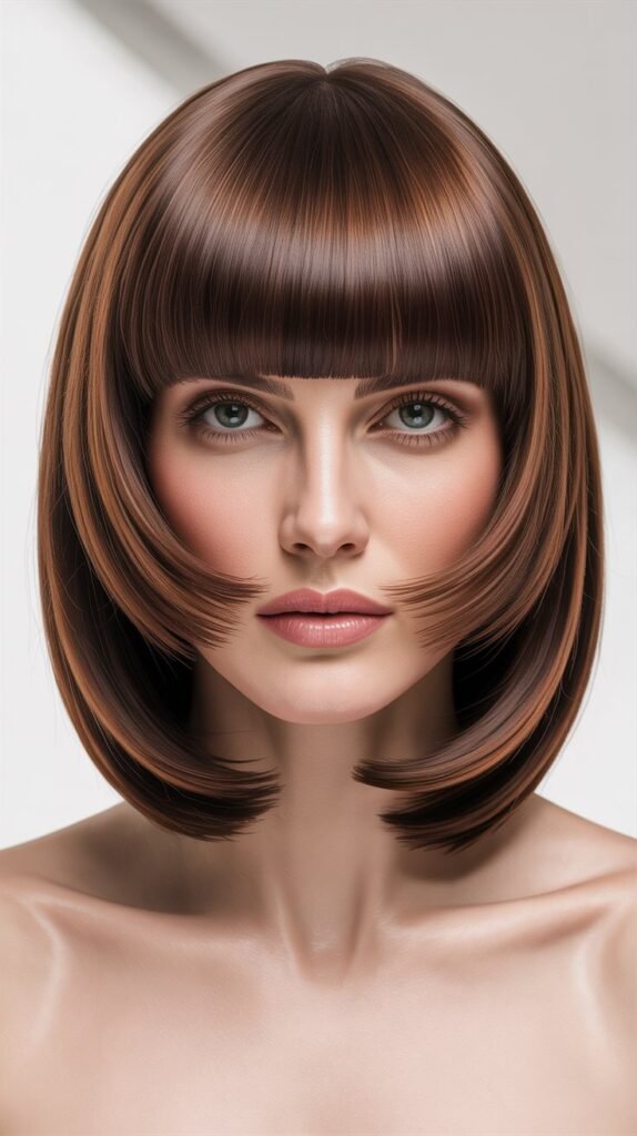 Blunt Cut with Heavy Fringe