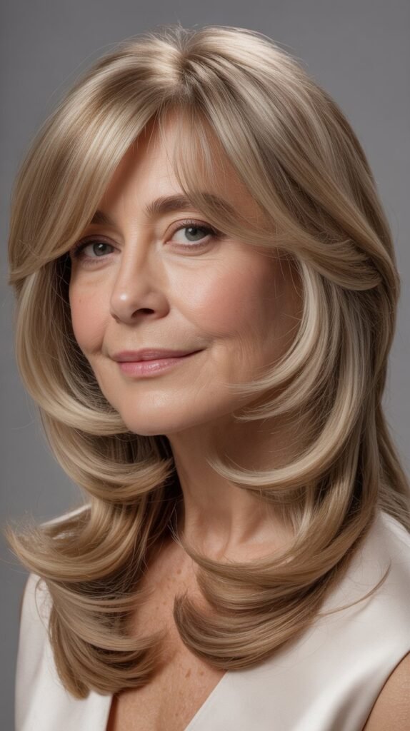 The Long Layered Cut with Curtain Bangs