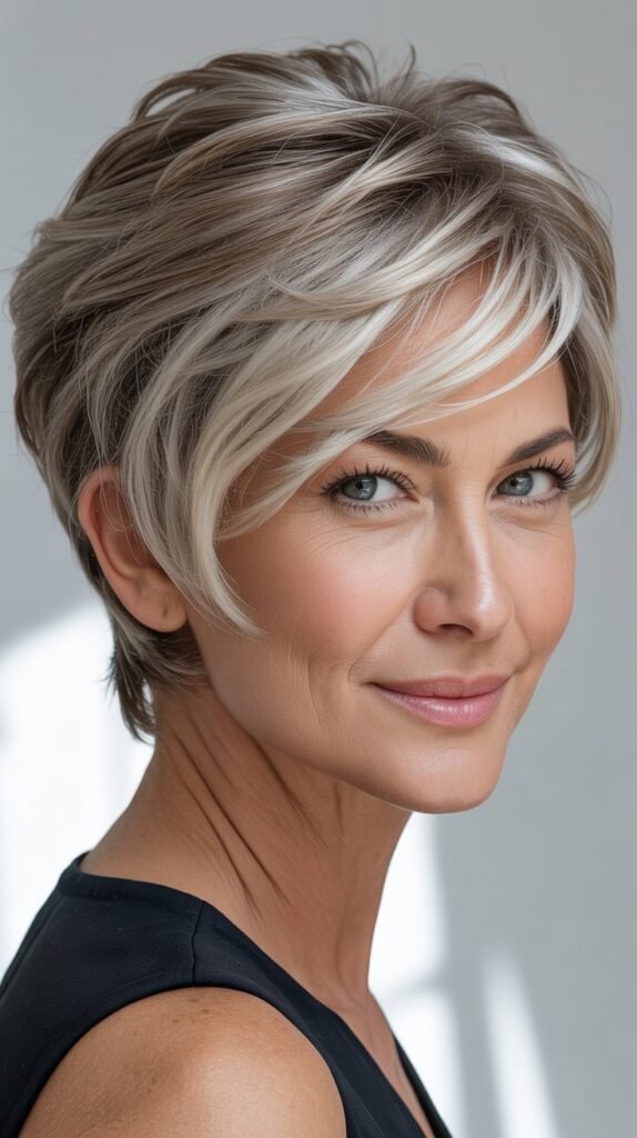 Asymmetrical Pixie Cut