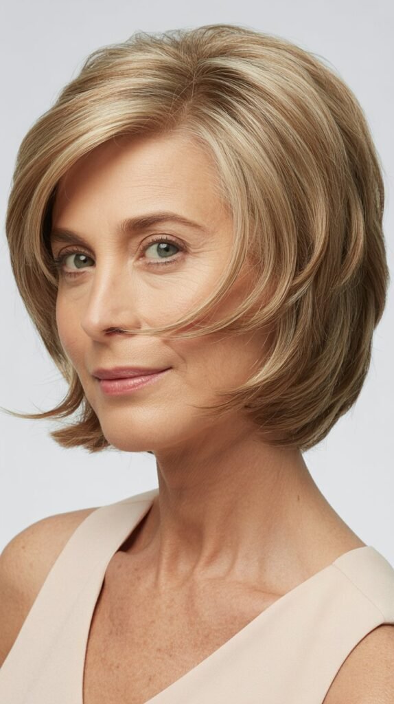 The Layered Bob with Piece-y Texture