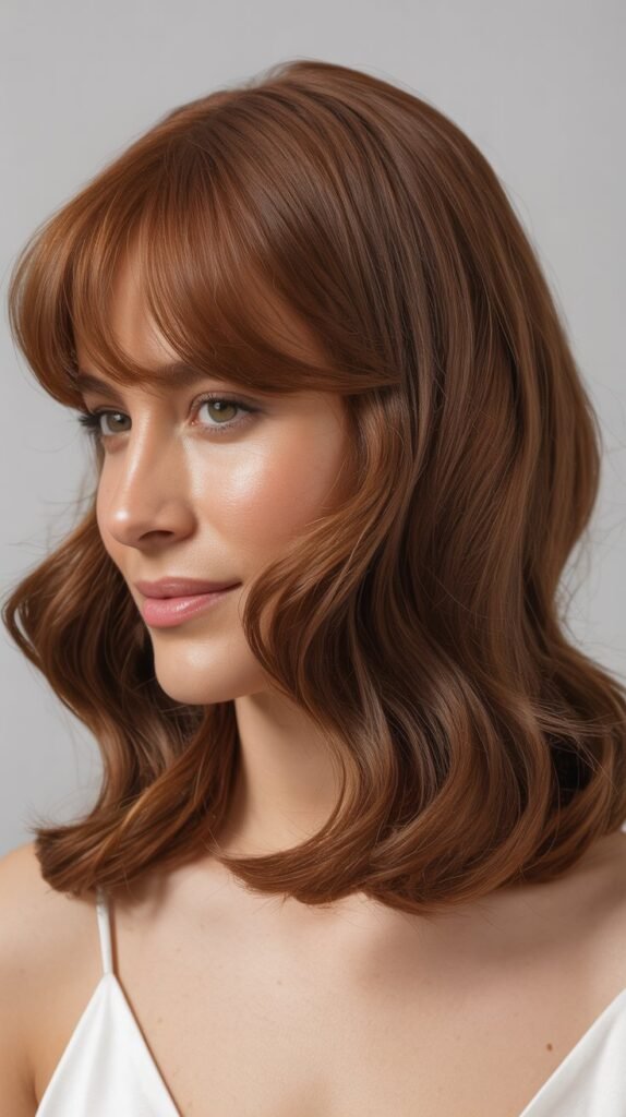 Medium Layered Cut With Razored Bangs