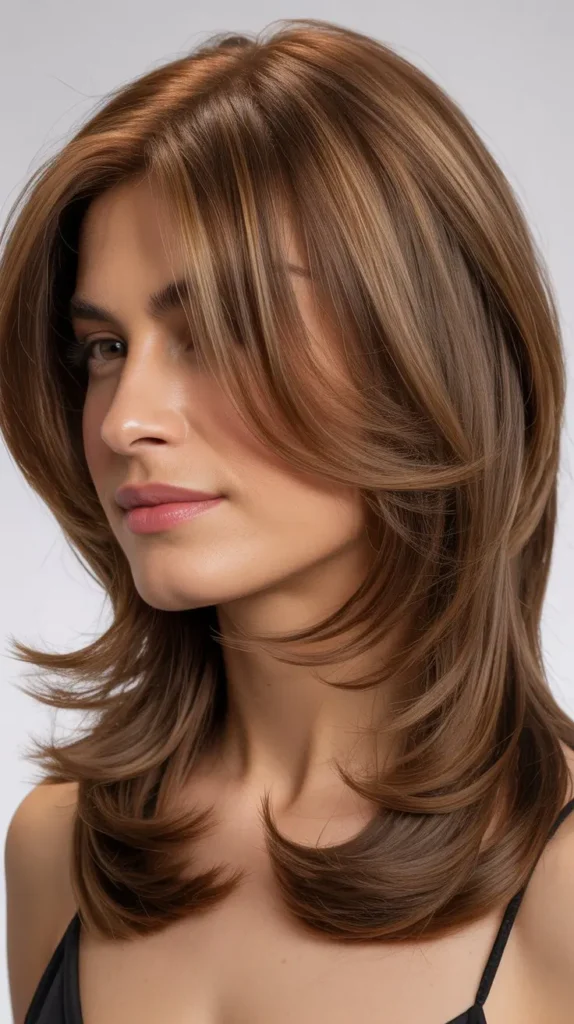 Shoulder-Length Cut With Uniform Layers