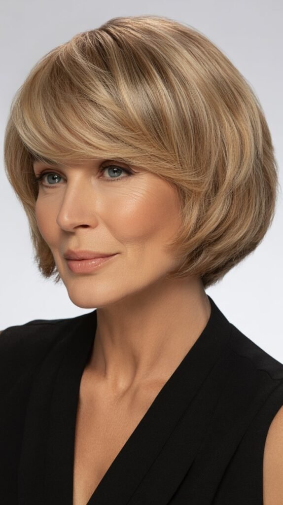 Bob with Side-Swept Bangs