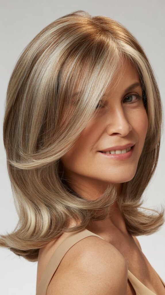 Soft Layered Lob with Balayage