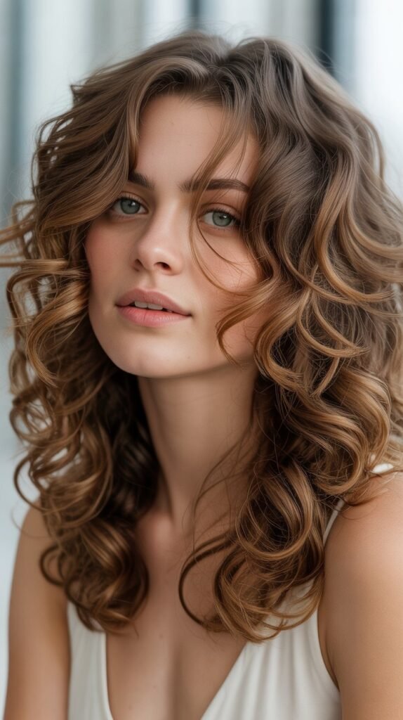 Layered With Natural Curls