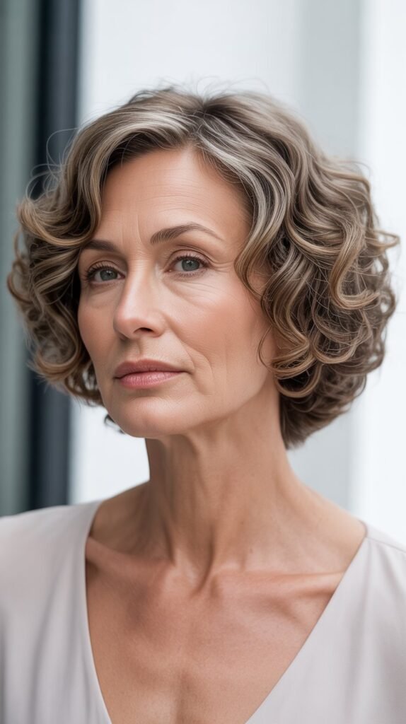 Curly Short Bob for Natural Volume