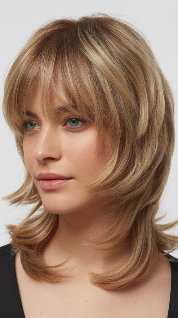 Soft Collarbone Cut With Piece-y Bangs