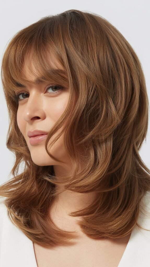 Undone Layers with Lived-In Bangs