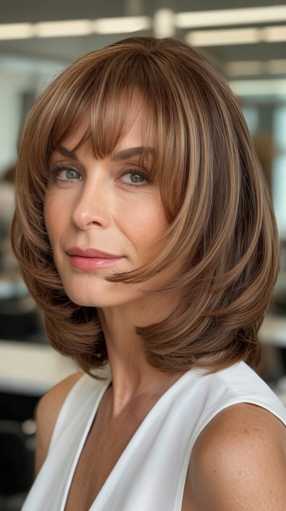 Choppy Bangs with Textured Bob