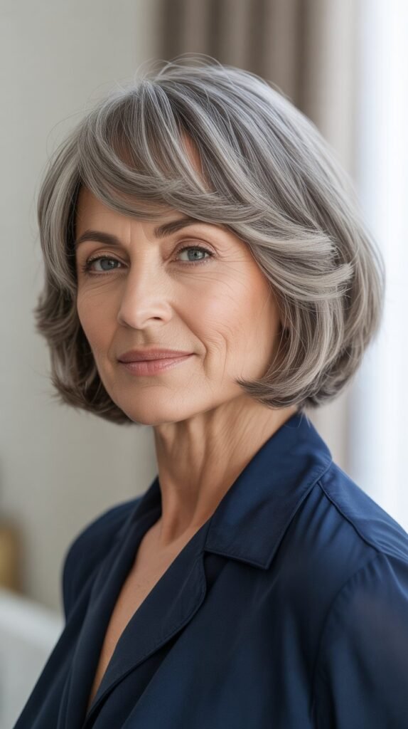 Bob with Side-Swept Bangs