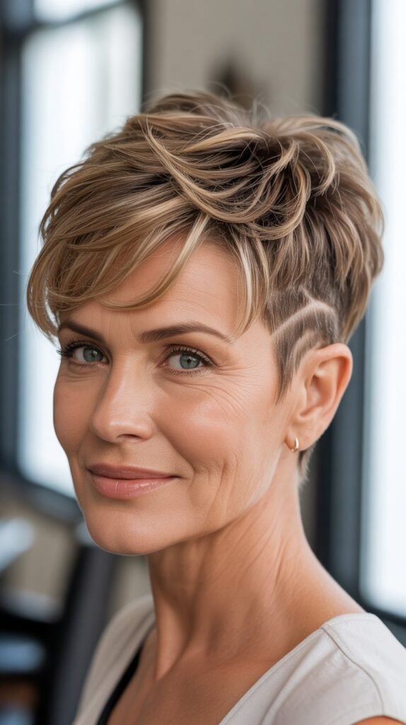 The Textured Pixie with Undercut Pattern