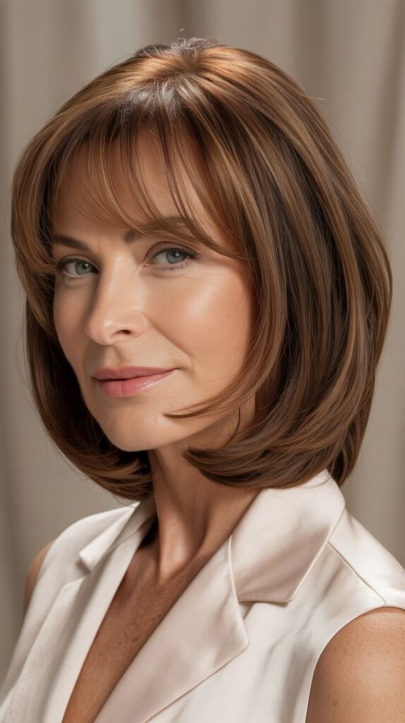  Graduated Bangs with Graduated Bob