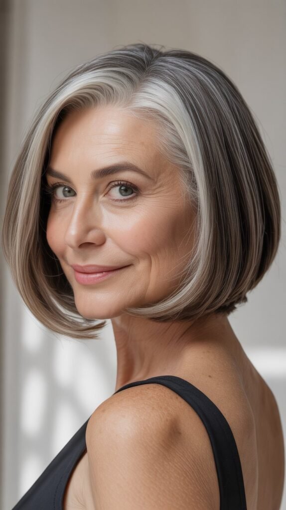 Chin-Length Bob with Blunt Ends