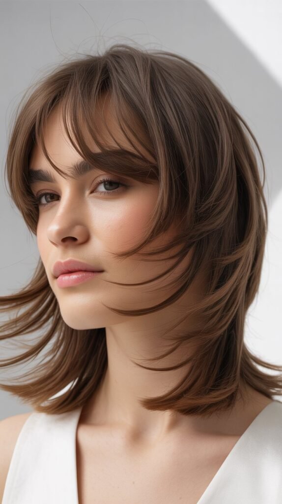 Soft Layers with Feathered Bangs